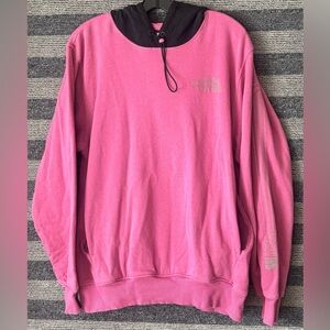 The North Face Pink and Black Men’s Hoodie Sweatshirt Medium EUC